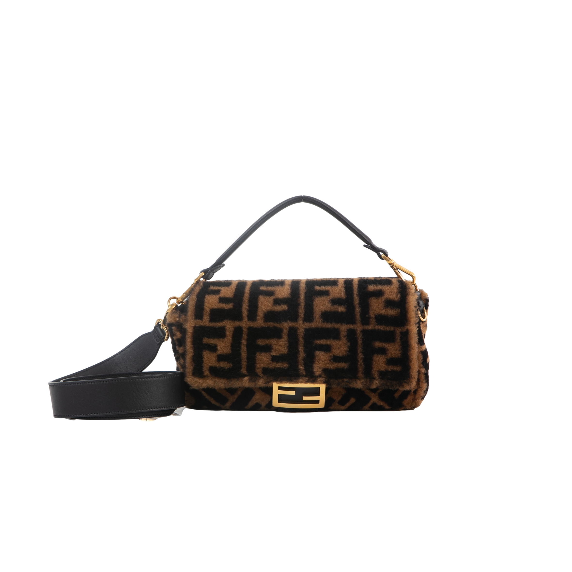 FENDI BAGUETTE NM ZUCCA SHEARLING 0191 (27*13*6cm)